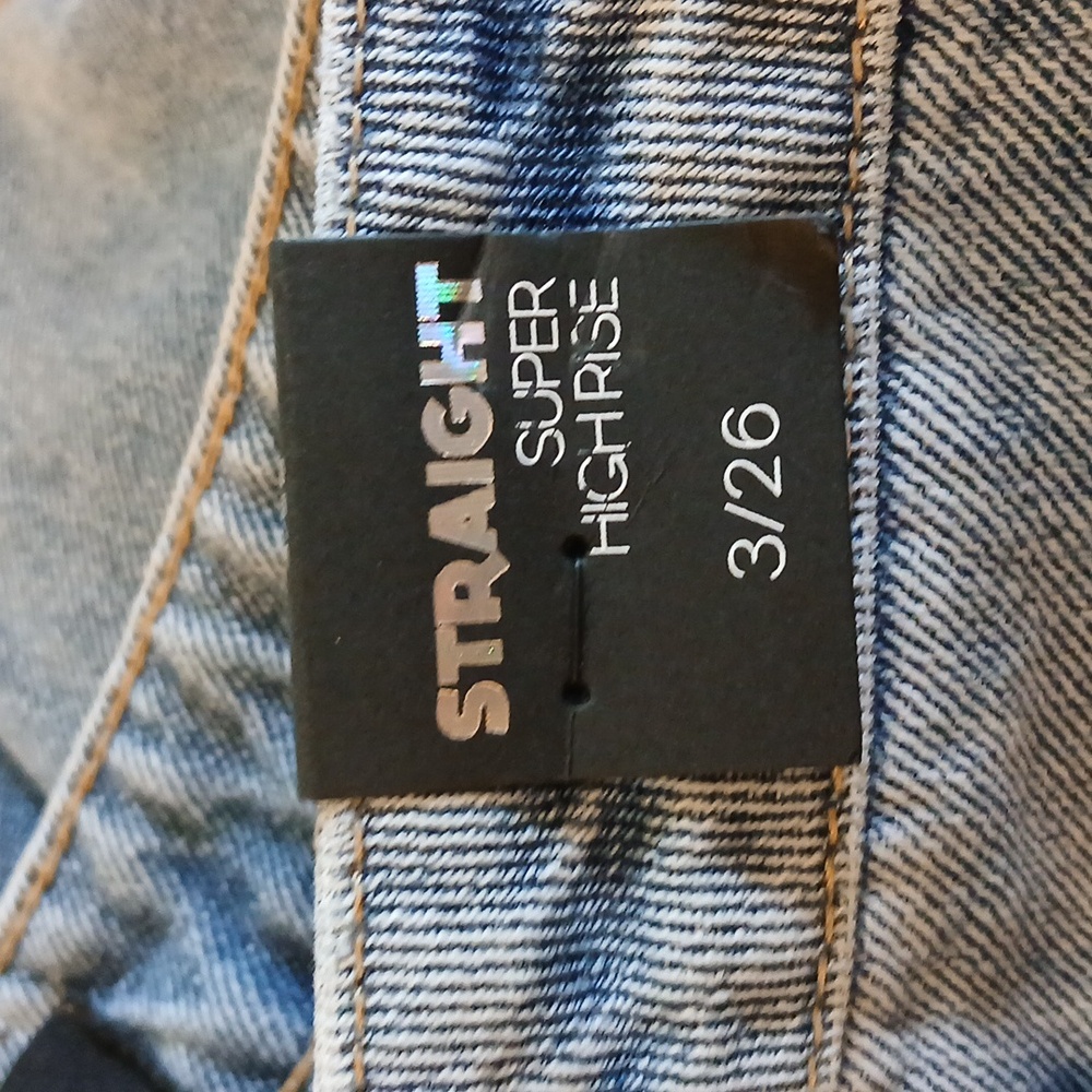 Simple Society Jeans Straight Super High Rise Size 3 vintage look - Picture 7 of 9
